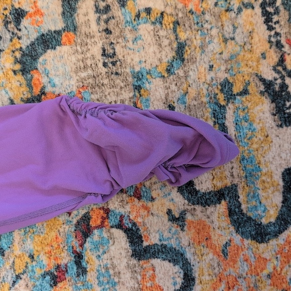 Beyond Yoga Purple Spacedye Ruched Pants - Picture 2 of 5